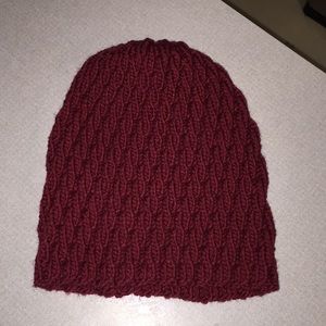 Hand knit hat